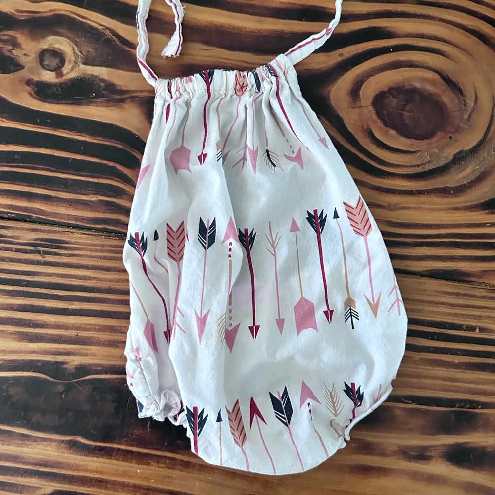 Pink and White Floral Bodysuit One Piece